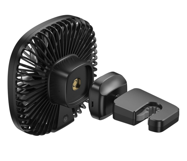 Baseus Wentylator Natural Wind czarny magnetyczny na zagłówek - 1038029 - zdjęcie 5